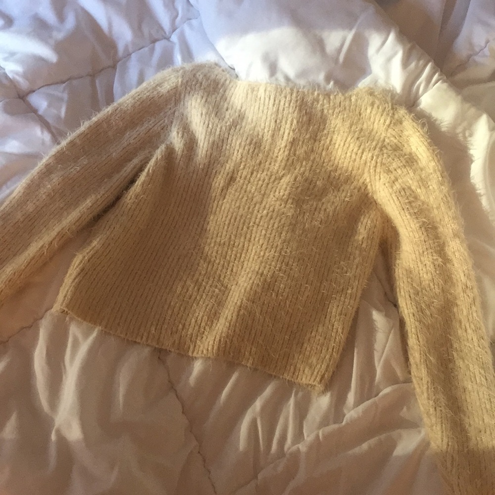 Cropped Eyelash Knit Sweater - Picture 2 of 6